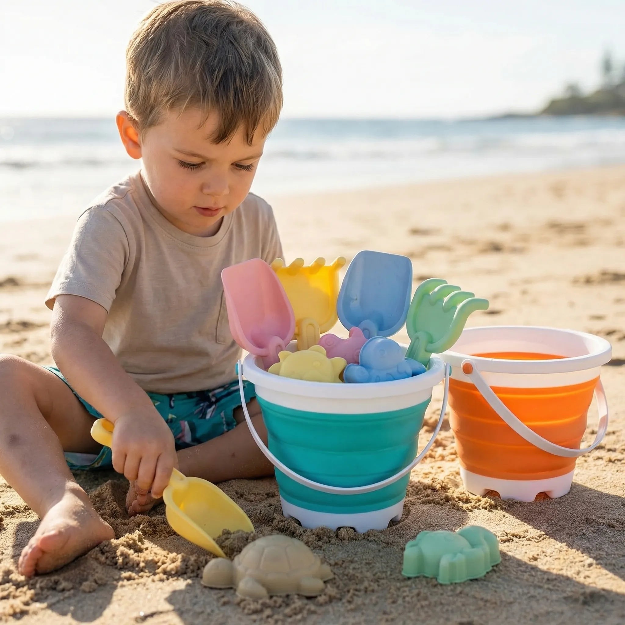 Nordspur | Sandylo Collapsible Bucket And Sand Tool Set