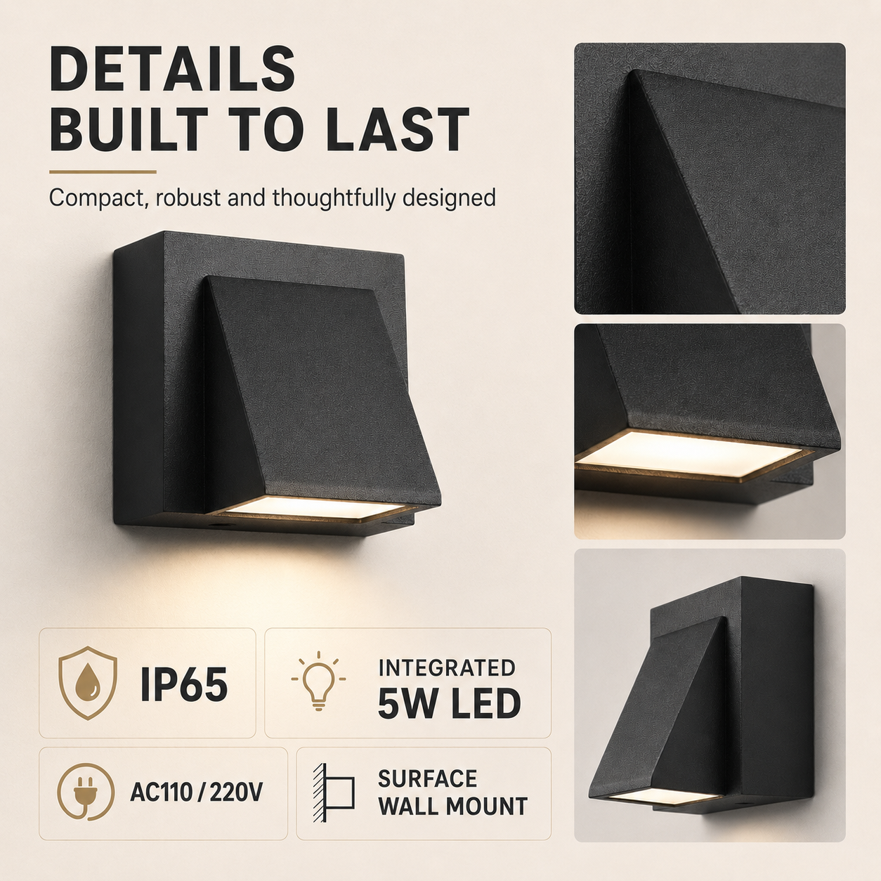 Nordspur | Sconcera IP65-Rated Outdoor Wall Sconce