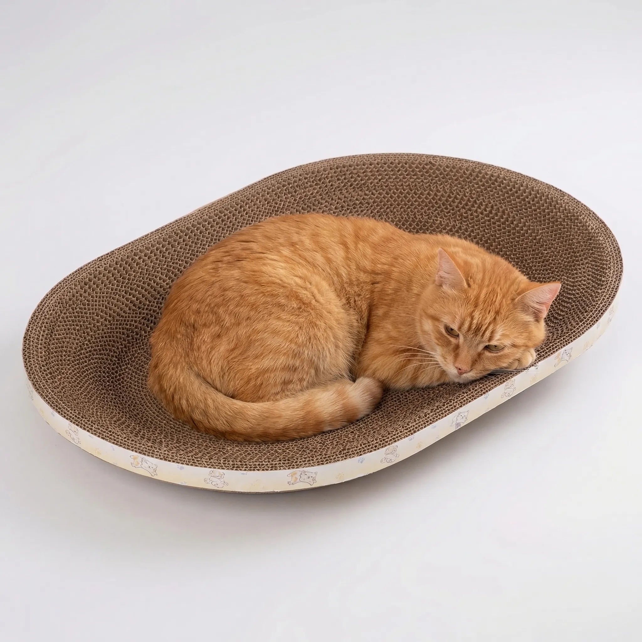 Nordspur | Scratchoval Oval Corrugated Cat Scratcher Bed