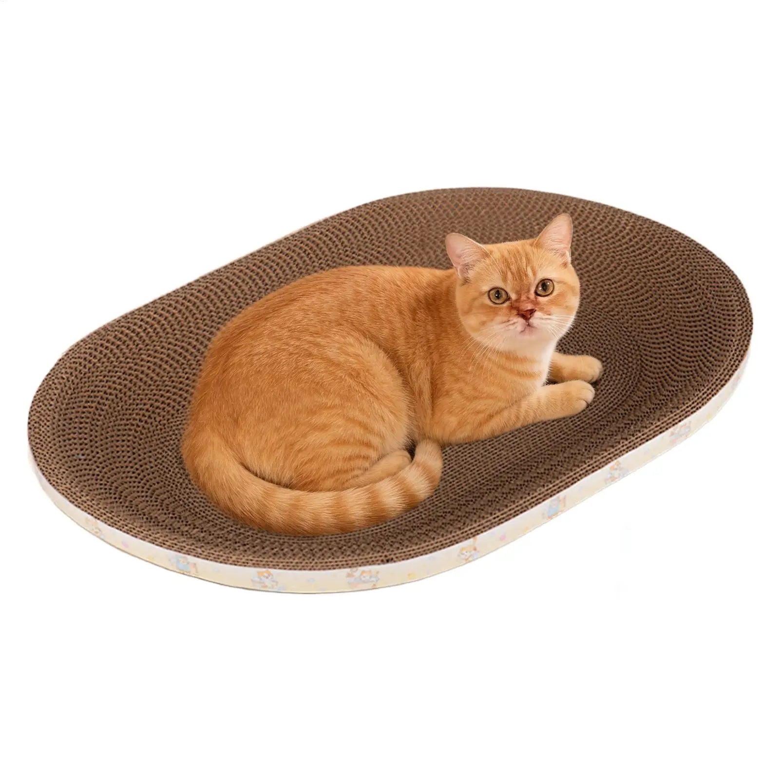 Nordspur | Scratchoval Oval Corrugated Cat Scratcher Bed
