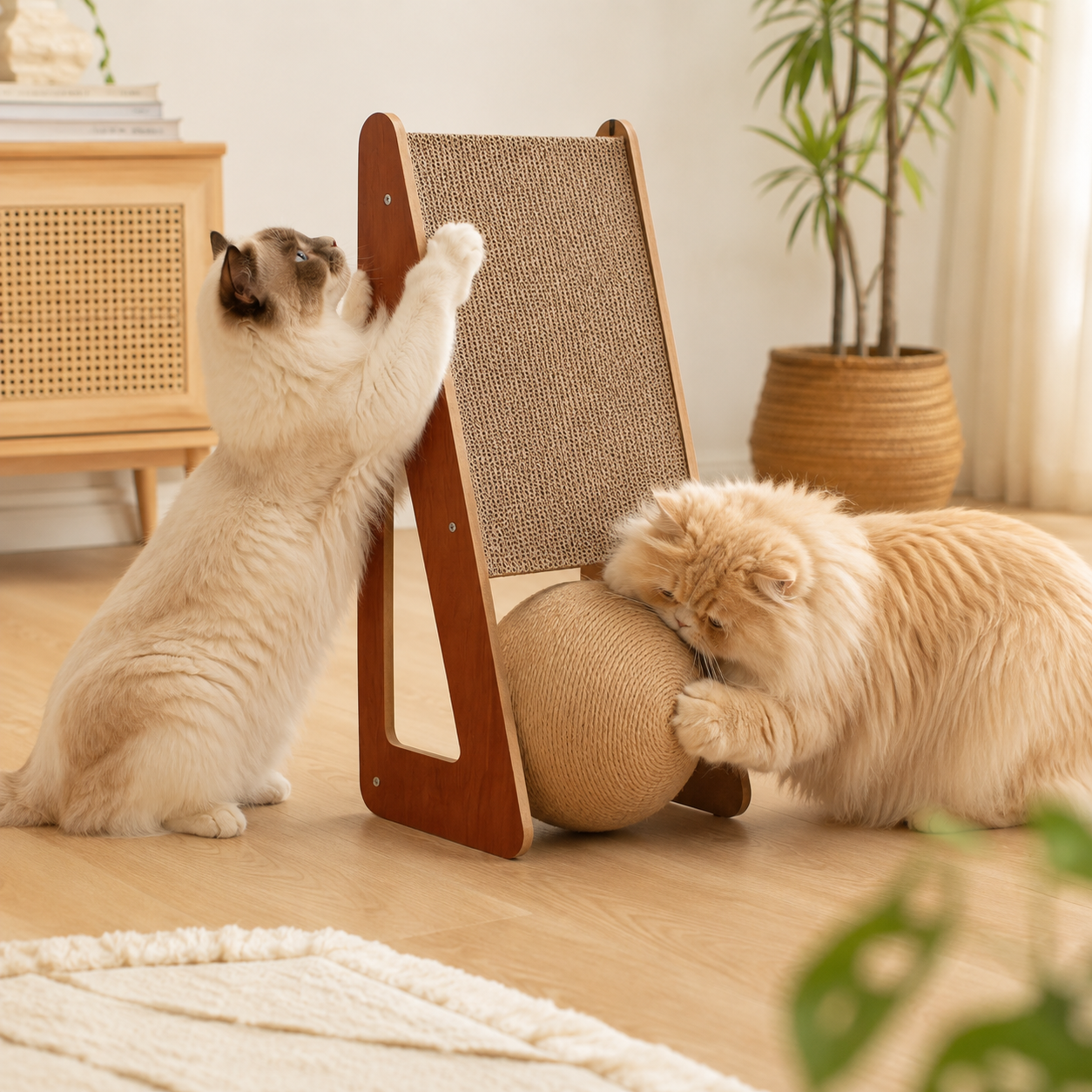 Nordspur | Scratchwell Vertical Wall-Leaning Cat Scratching Board