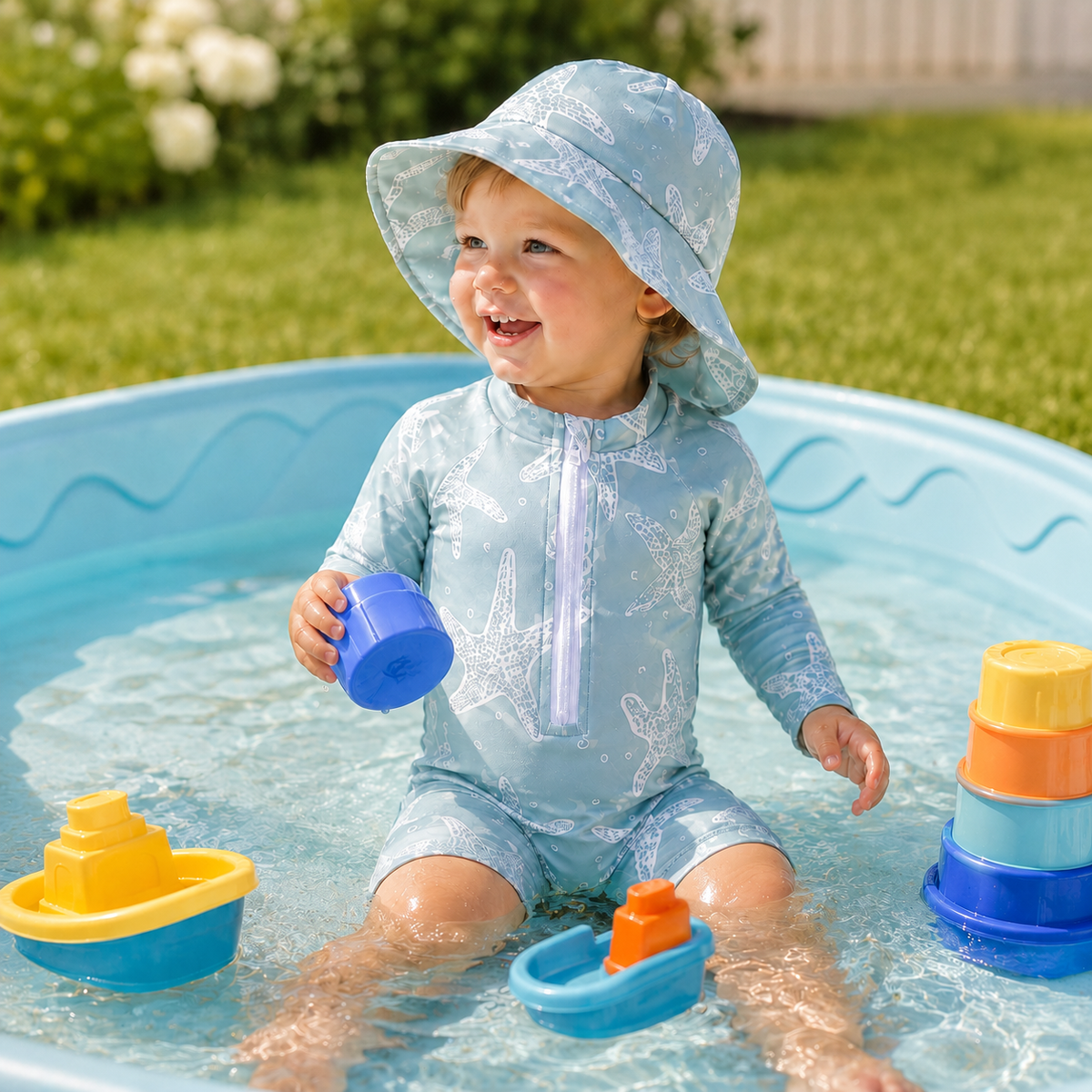 Nordspur | Seabuddo Long Sleeve Zip Swim Romper