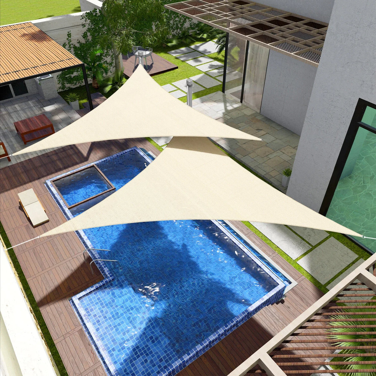 Nordspur | ShadeCore Triangular Outdoor Sun Shade Sail