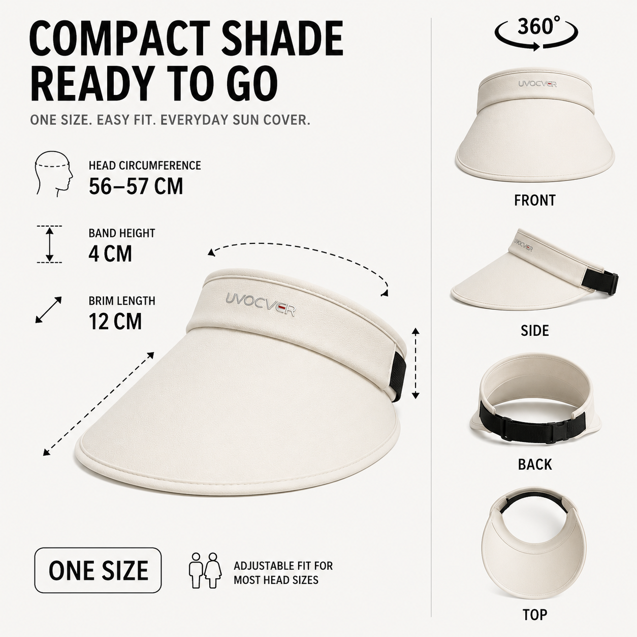 Nordspur | ShadeLuxe Wide Brim Sun Visor