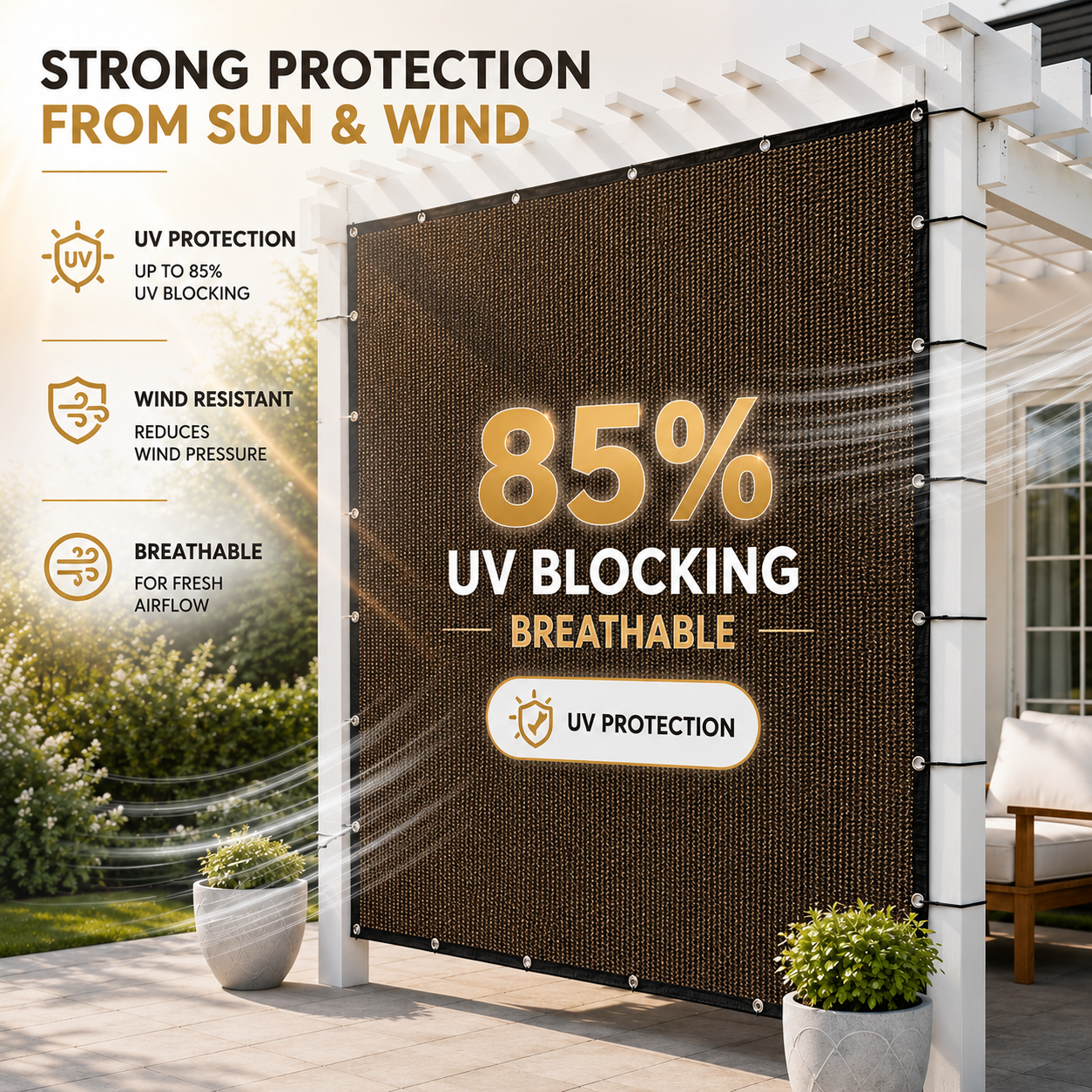 Nordspur | Shadeaura Rectangular Canopy Sun Shade