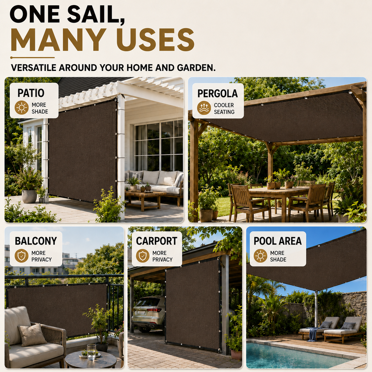 Nordspur | Shadeaura Rectangular Canopy Sun Shade
