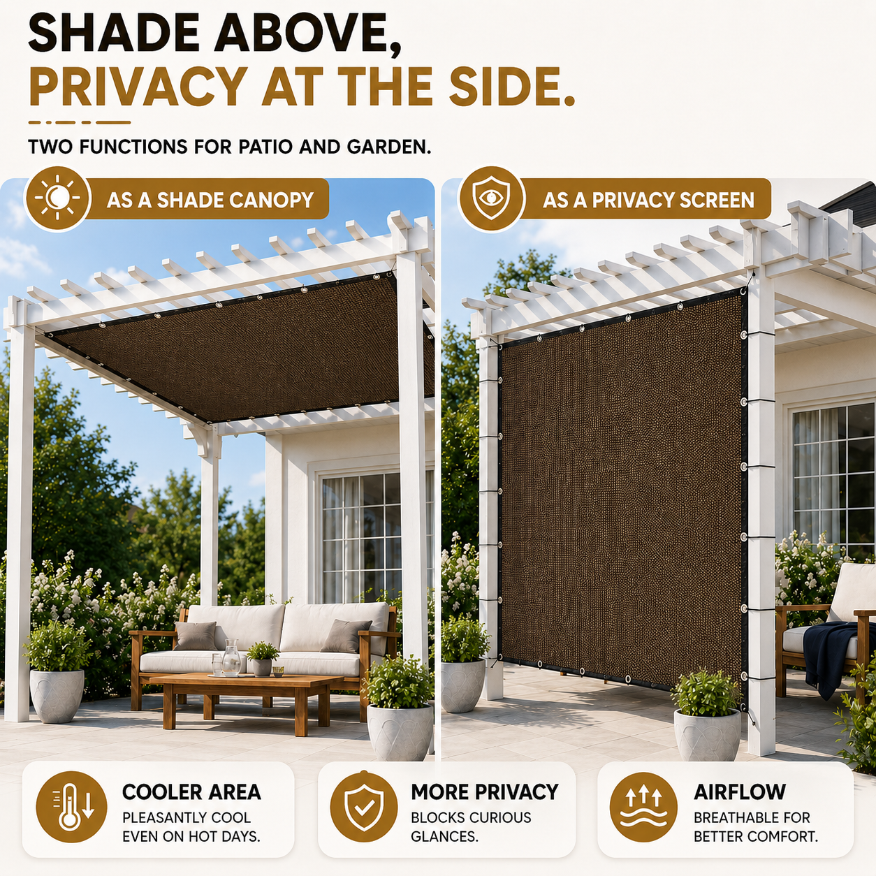 Nordspur | Shadeaura Rectangular Canopy Sun Shade