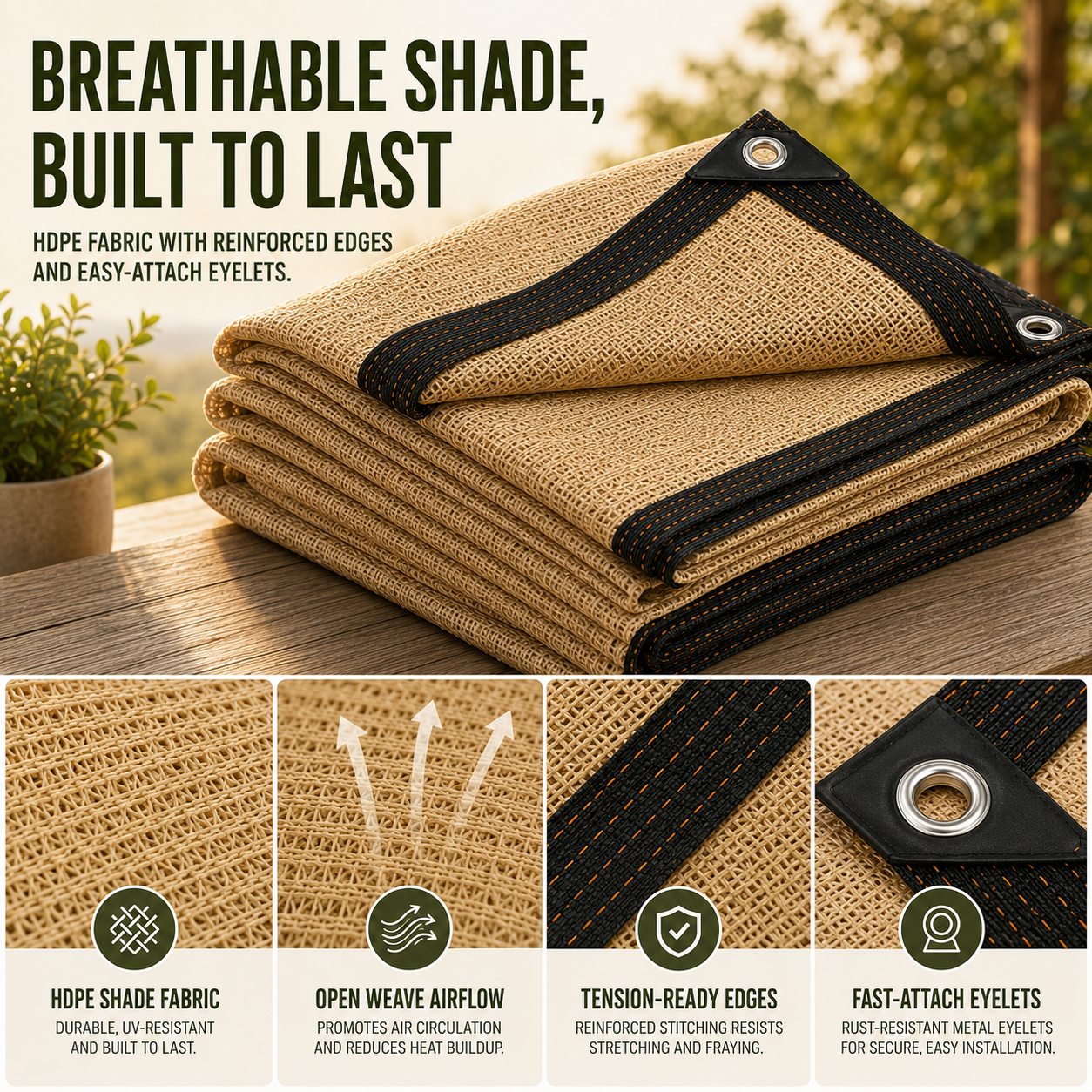 Nordspur | Shadeora Pergola Side Panel | Gazebo Side Wall Sun & Wind Screen