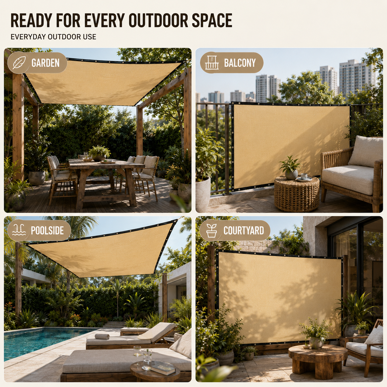 Nordspur | Shadeora Rectangular Sunshade Awning