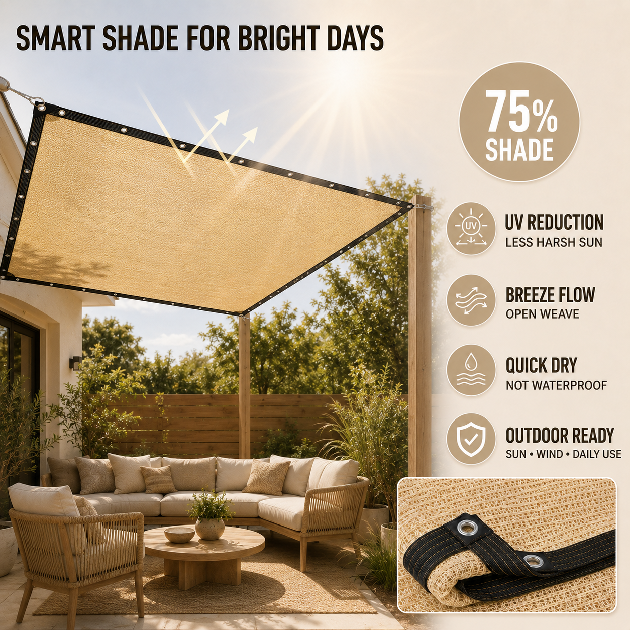 Nordspur | Shadeora Rectangular Sunshade Awning