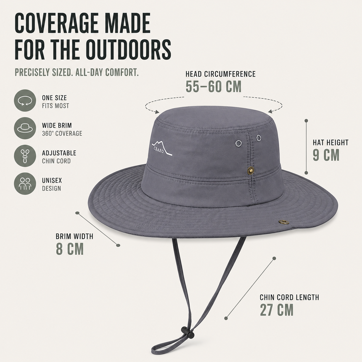 Nordspur | Shadorra Wide-Brim Waterproof Outdoor Hat