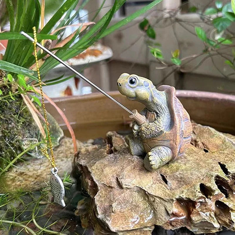Nordspur | Shelsworth Fishing Turtle Garden Sculpture