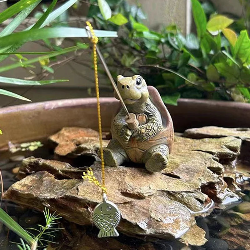Nordspur | Shelsworth Fishing Turtle Garden Sculpture