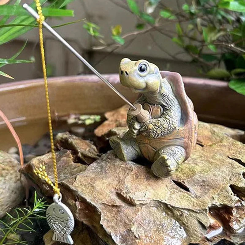 Nordspur | Shelsworth Fishing Turtle Garden Sculpture