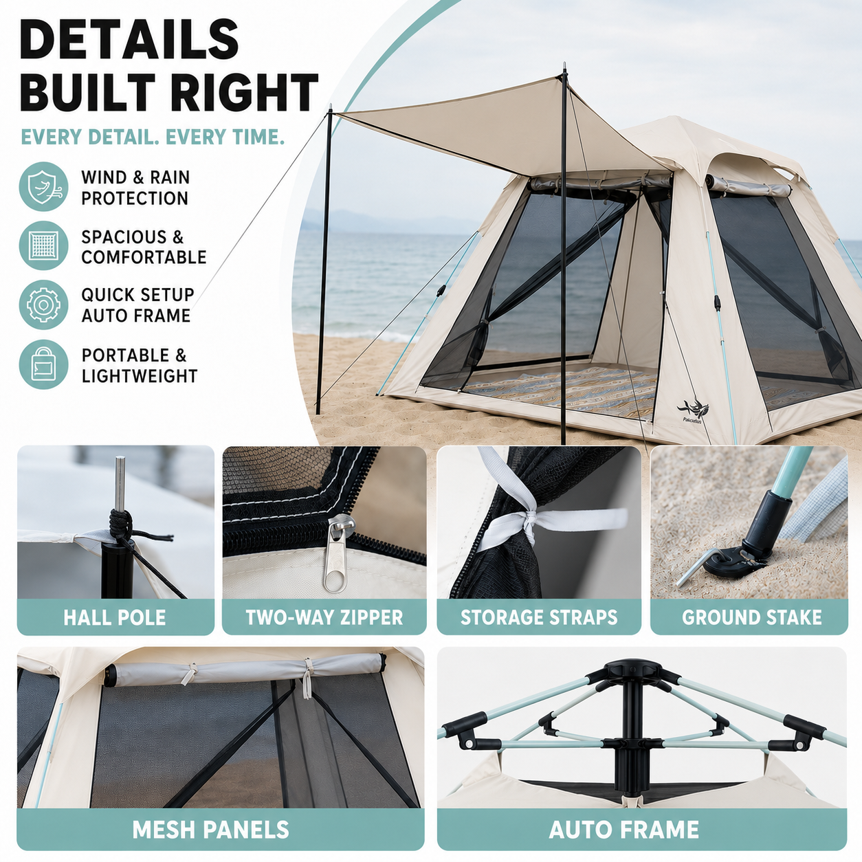 Nordspur | Sheltrio Pop Up Family Beach Shelter