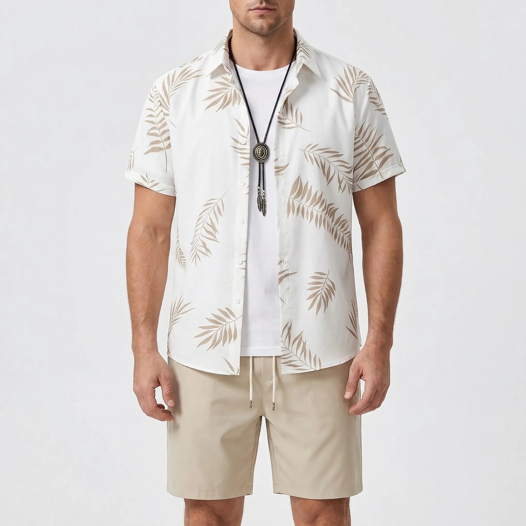 Nordspur | Shoraldo Hawaiian Print Short Sleeve Shirt And Shorts Set