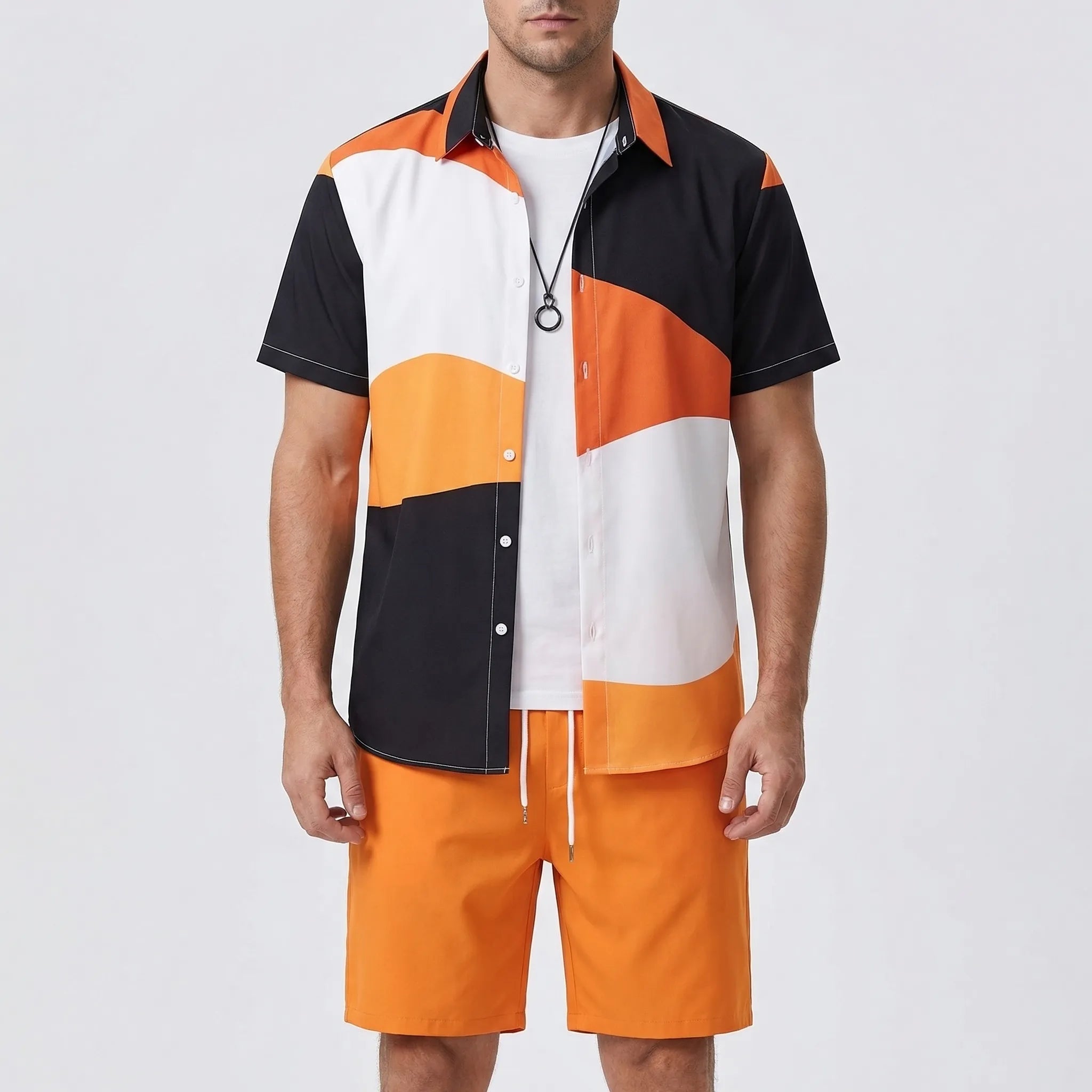 Nordspur | Shoraldo Hawaiian Print Short Sleeve Shirt And Shorts Set