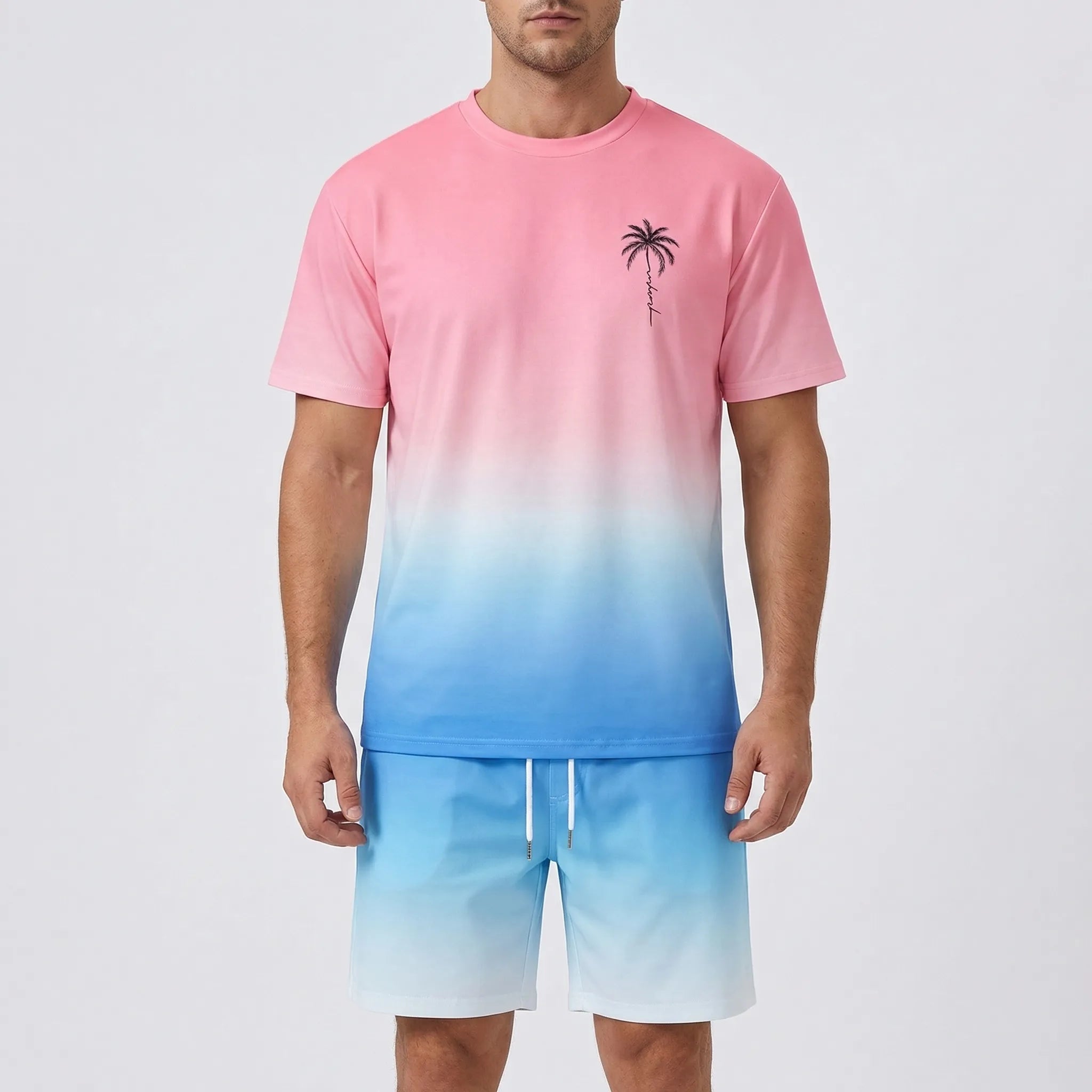 Nordspur | Shoreline Gradient Print Hawaiian Matching Set