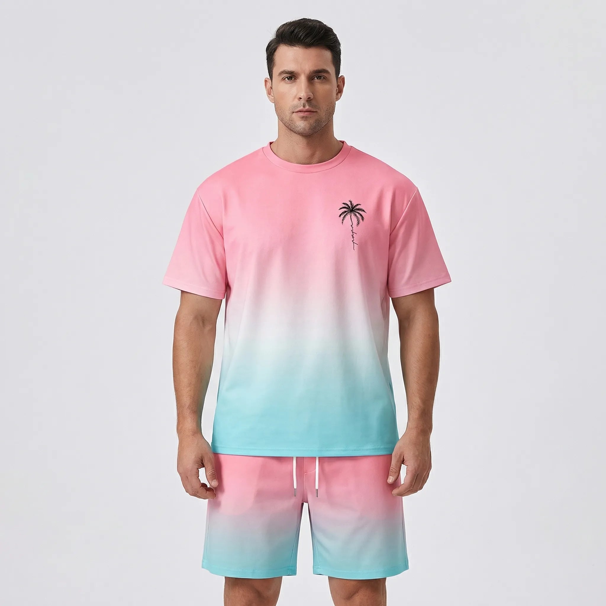 Nordspur | Shoreline Gradient Print Hawaiian Matching Set