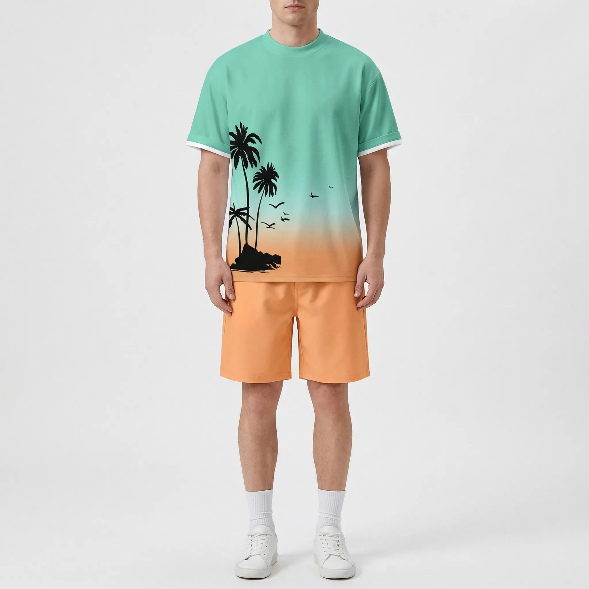 Nordspur | Shoreline Gradient Print Hawaiian Matching Set