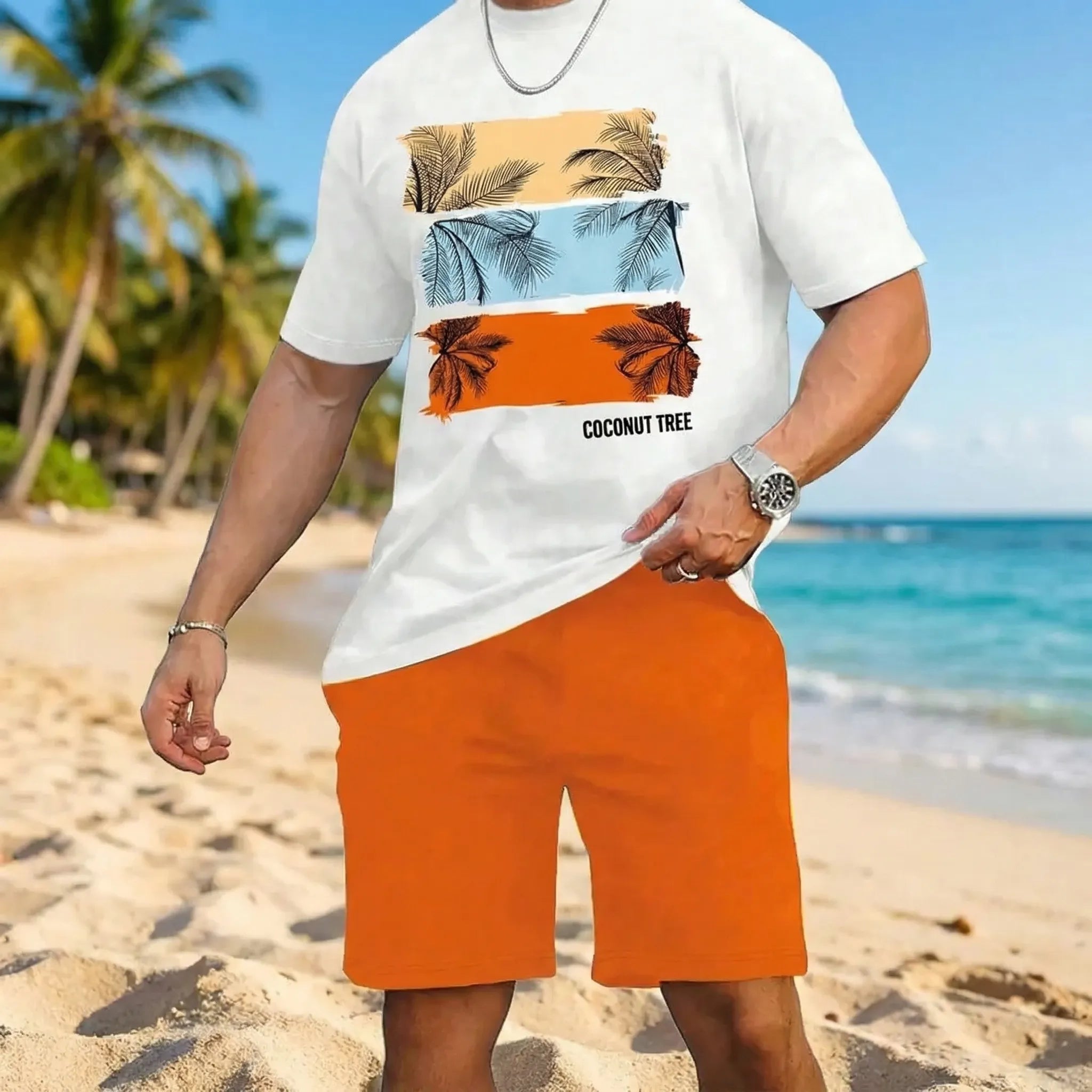Nordspur | Shoreline Gradient Print Hawaiian Matching Set