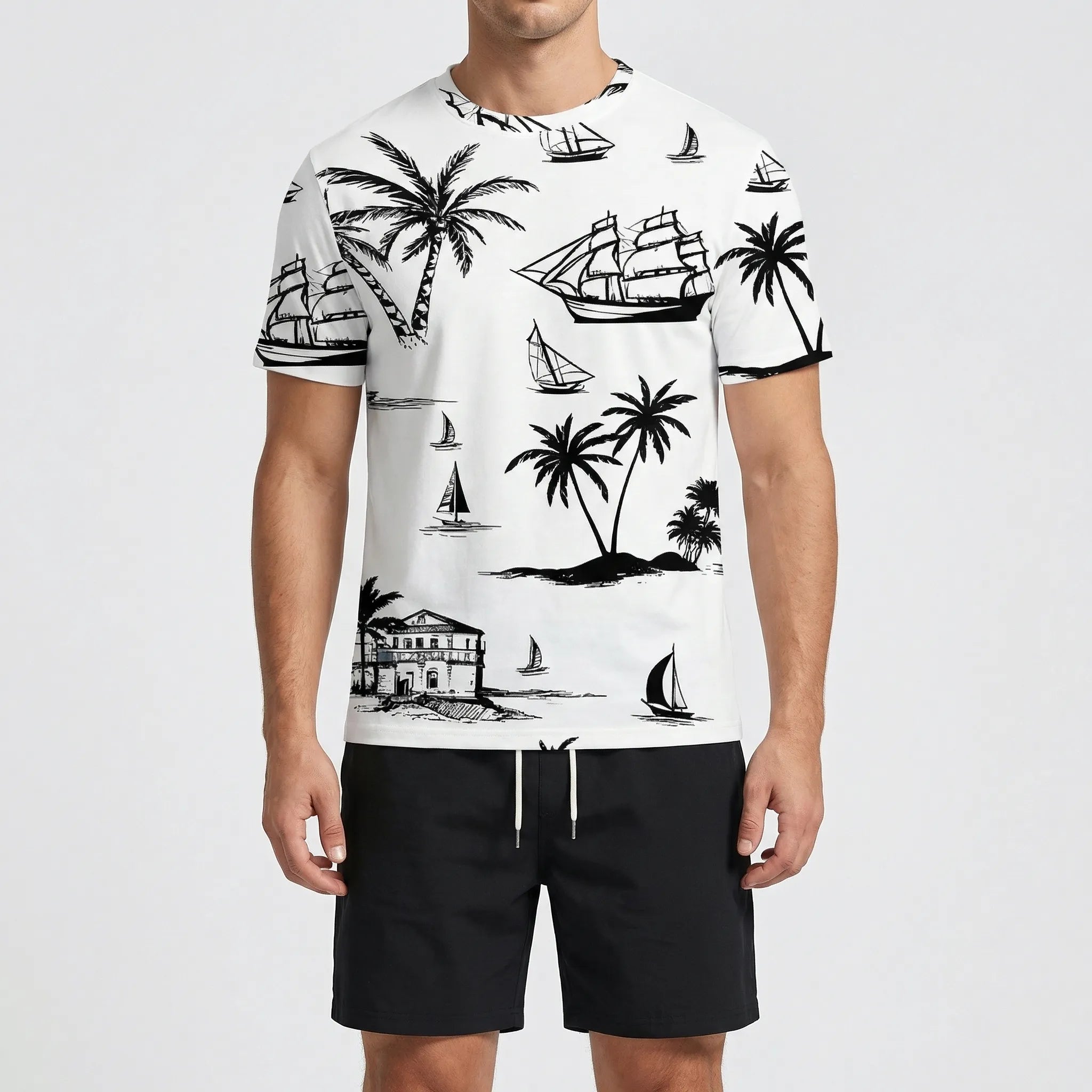 Nordspur | Shoreline Gradient Print Hawaiian Matching Set