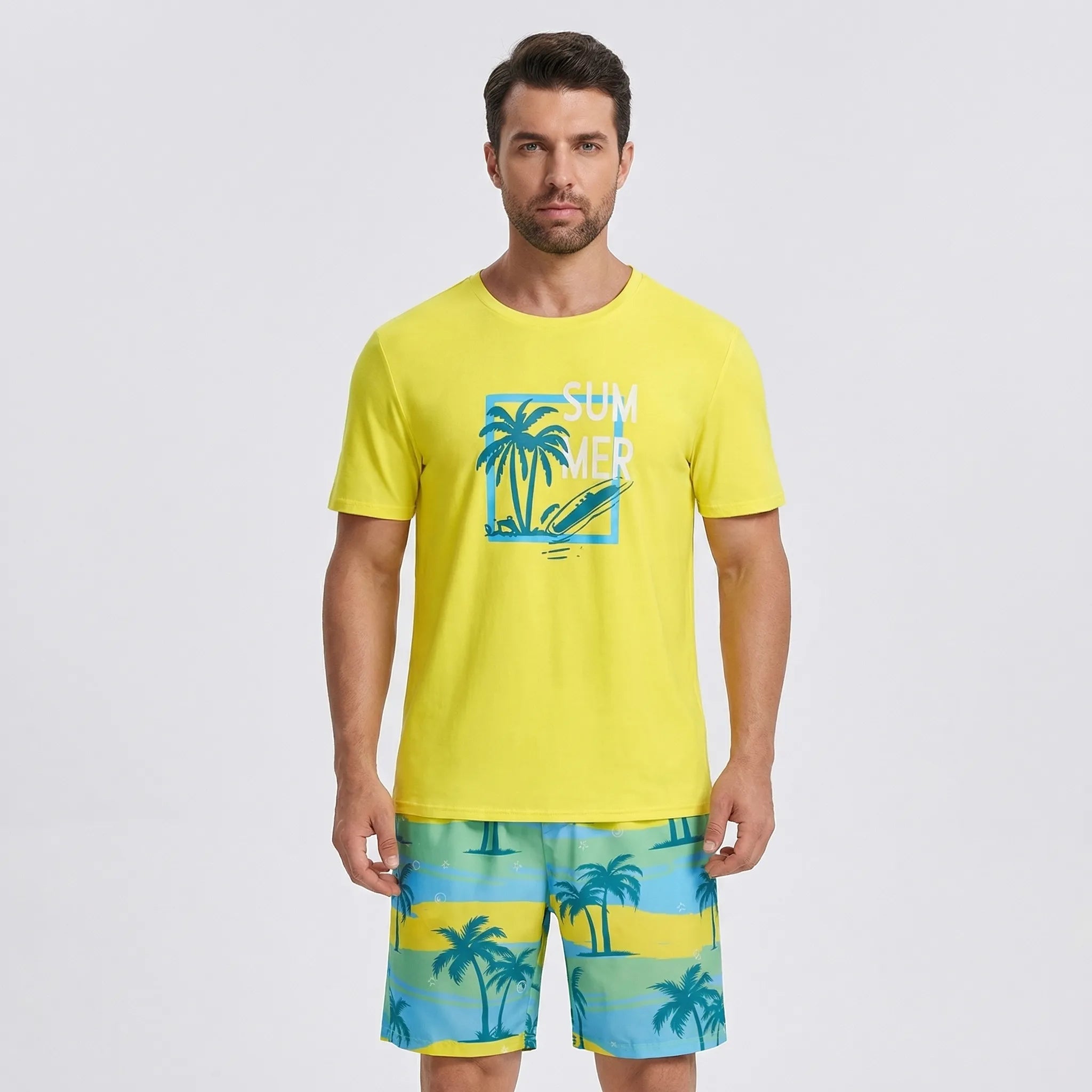 Nordspur | Shoreline Gradient Print Hawaiian Matching Set