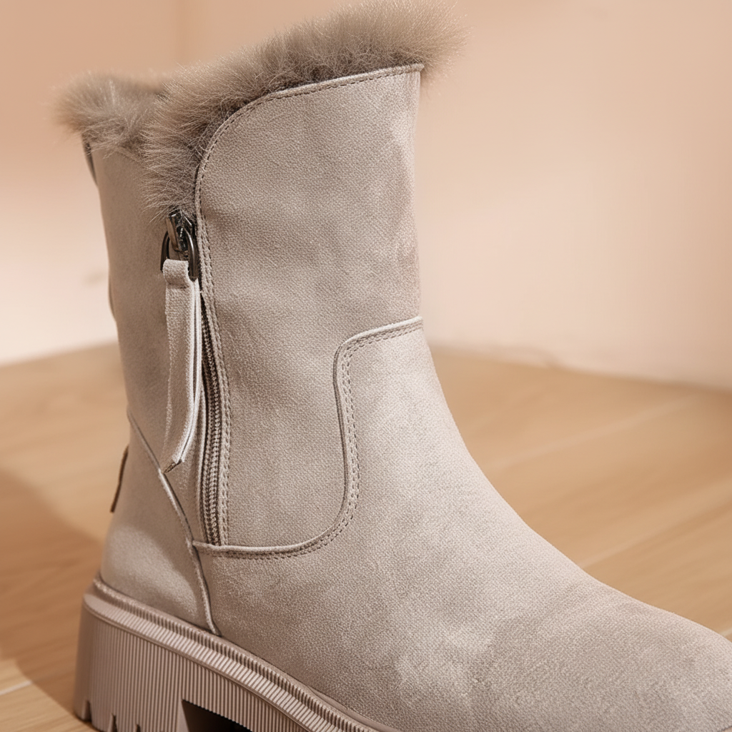 Nordspur | Short Plush Suede Boots