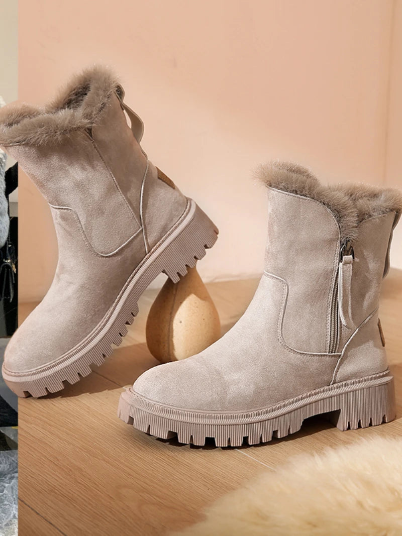 Nordspur | Short Plush Suede Boots