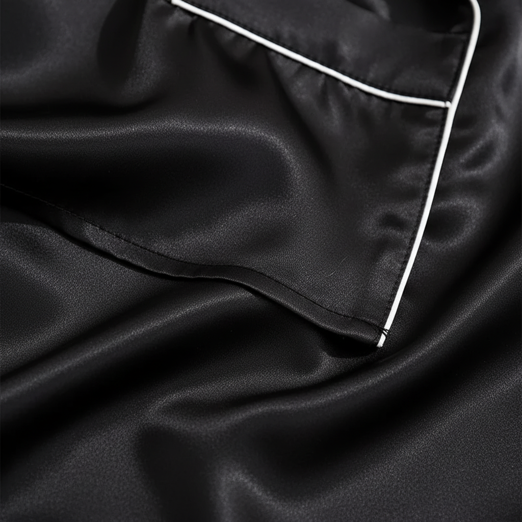 Nordspur | Short Sleeve Satin Pajama Set