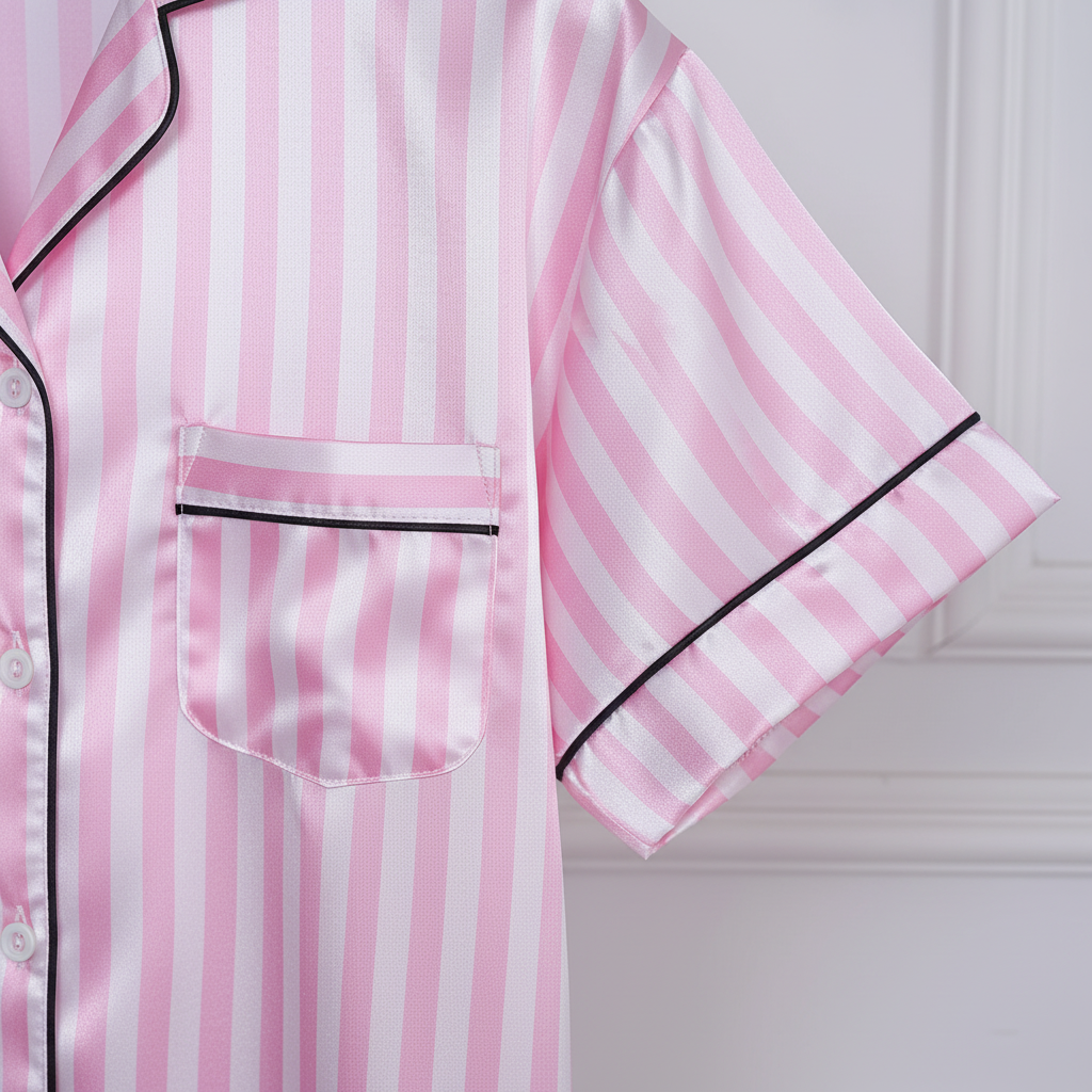 Nordspur | Short Sleeve Satin Pajama Set