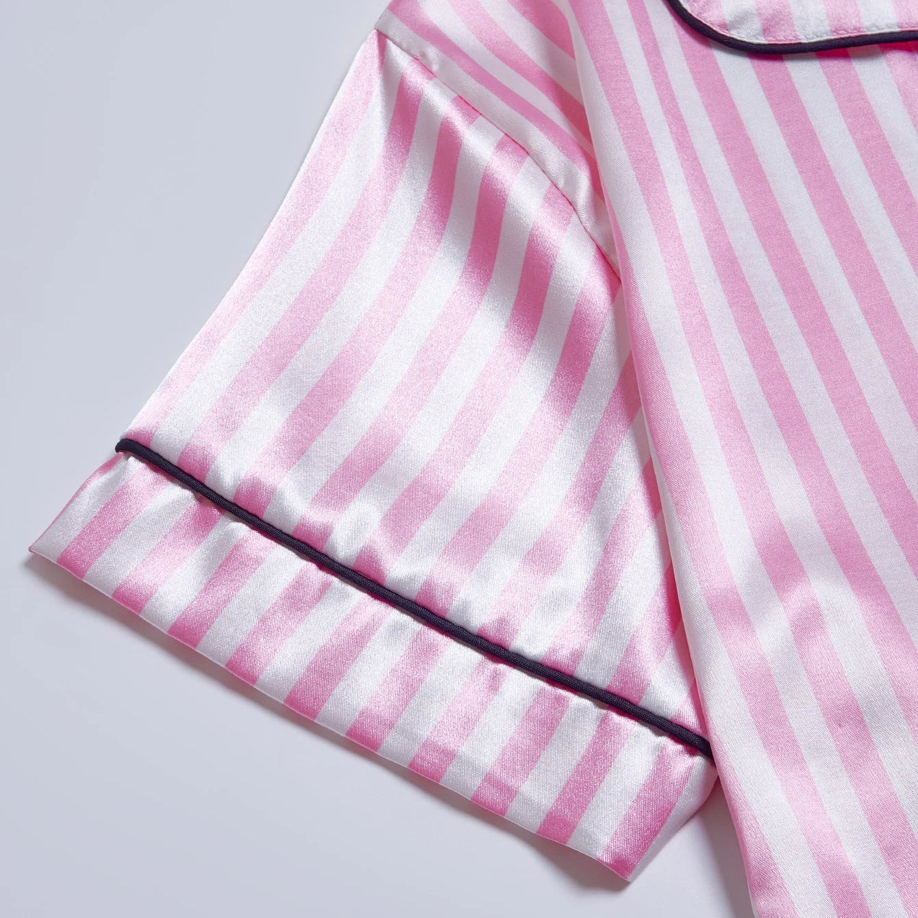 Nordspur | Short Sleeve Satin Pajama Set