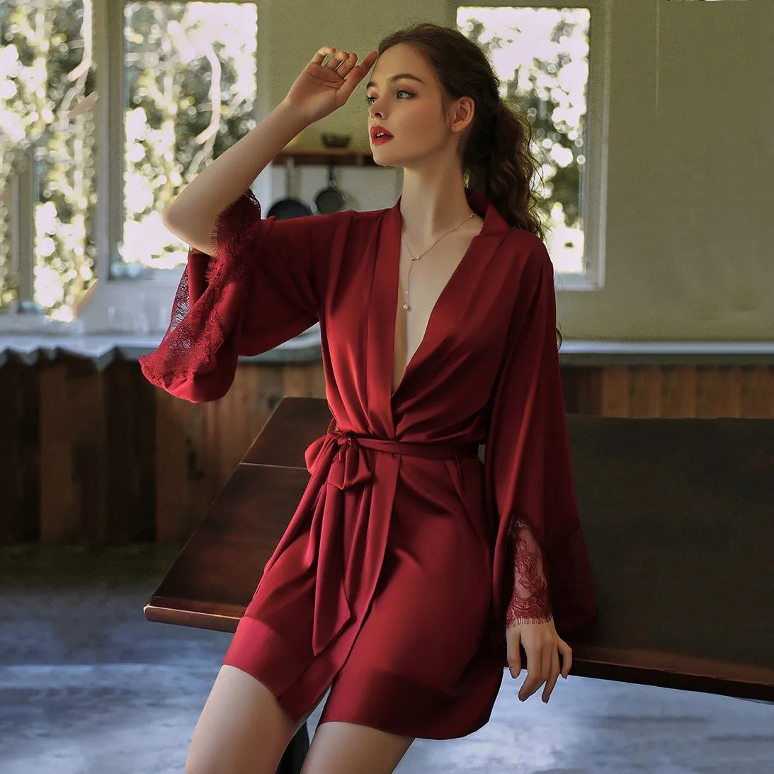 Nordspur | Silvara Short Kimono Style Robe