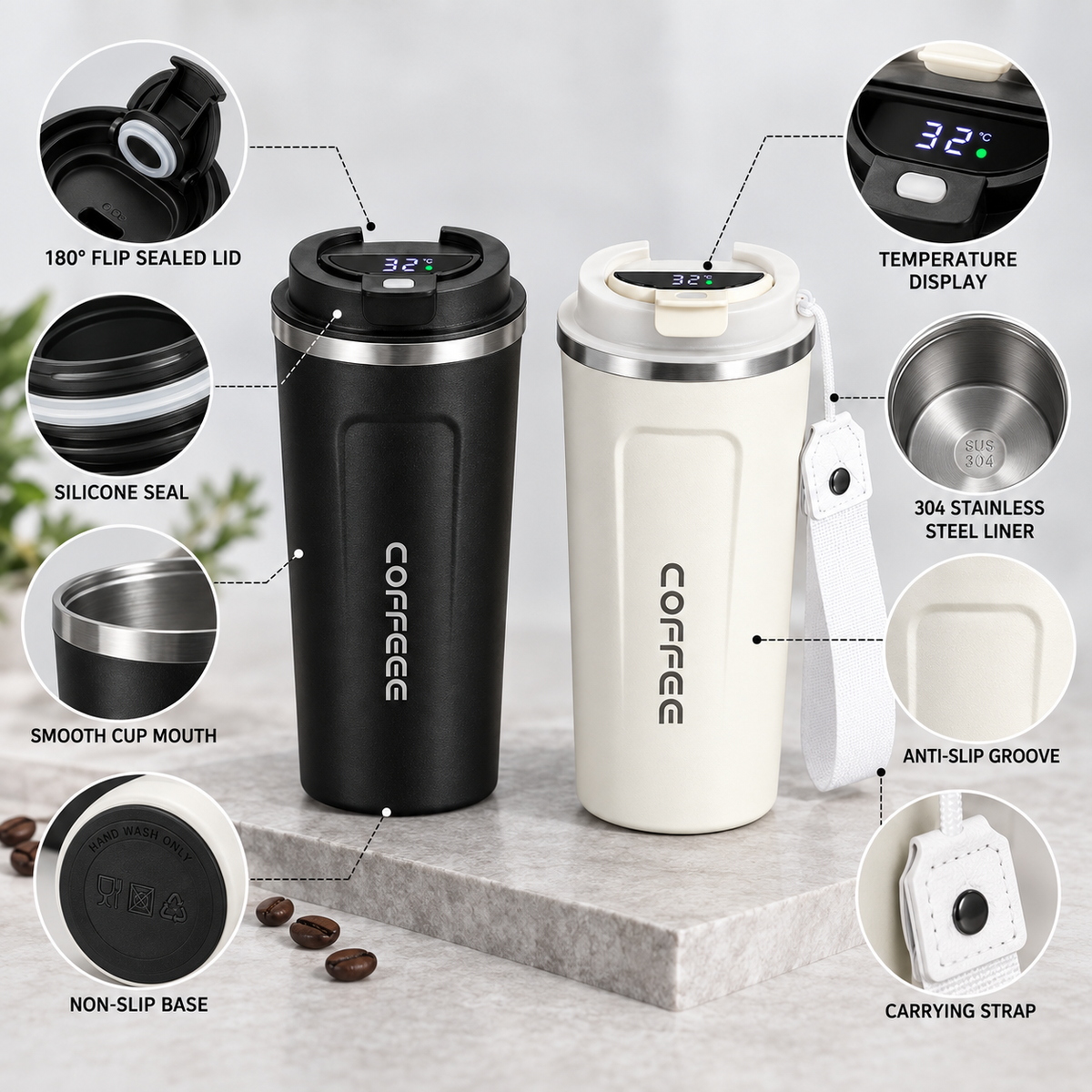 Nordspur | SipSight Stainless Steel Vacuum Tumbler
