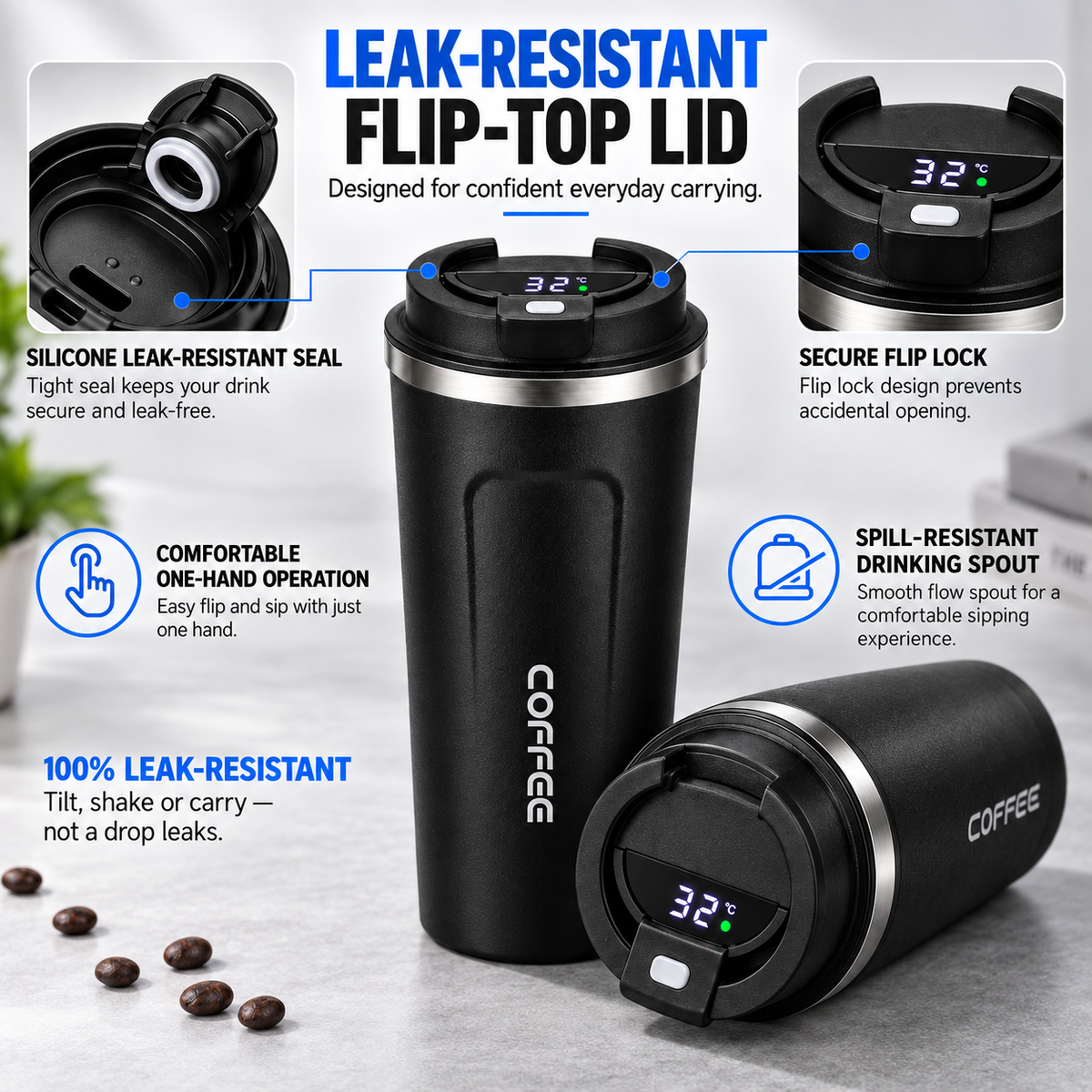 Nordspur | SipSight Stainless Steel Vacuum Tumbler