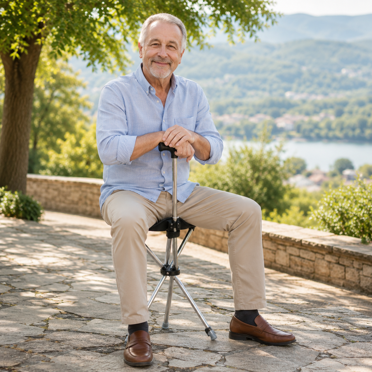 Nordspur | Sitaraid Foldable Aluminum Cane Chair