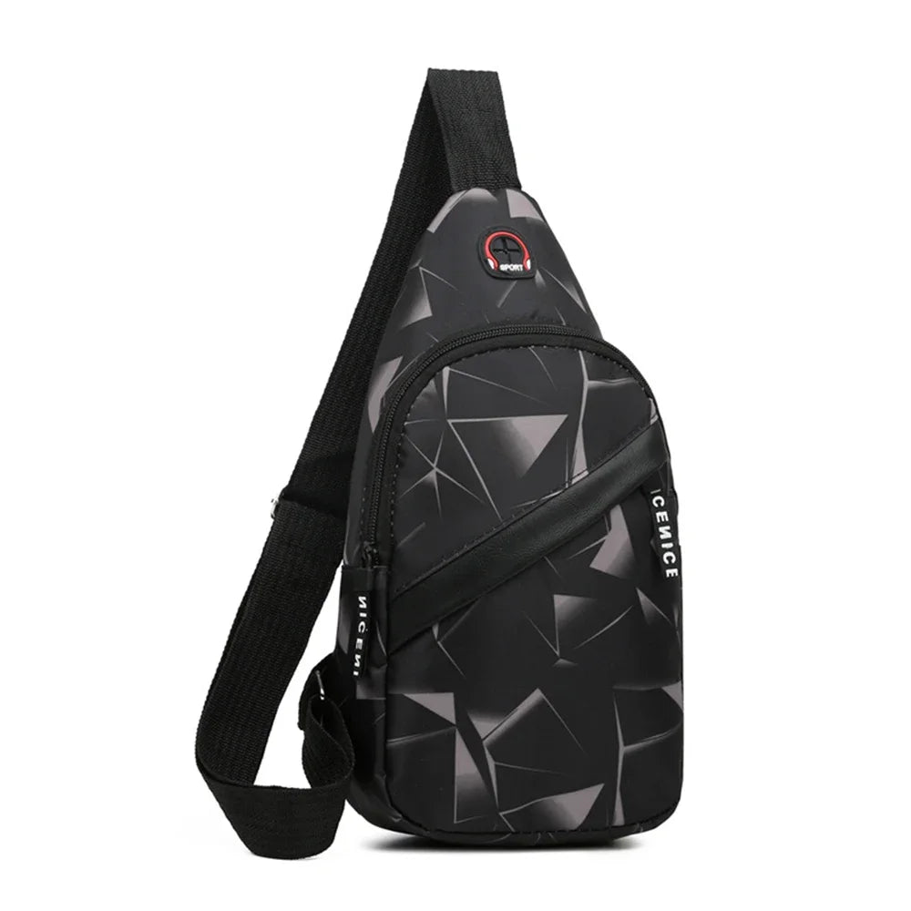 Nordspur | Slantrix Geometric Print Crossbody Chest Bag