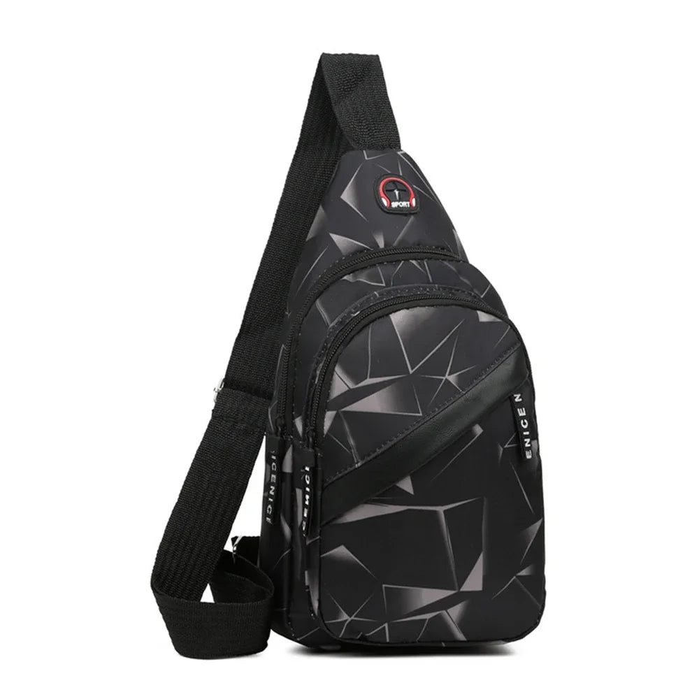 Nordspur | Slantrix Geometric Print Crossbody Chest Bag
