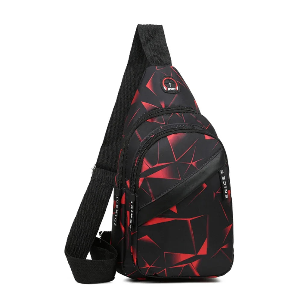 Nordspur | Slantrix Geometric Print Crossbody Chest Bag