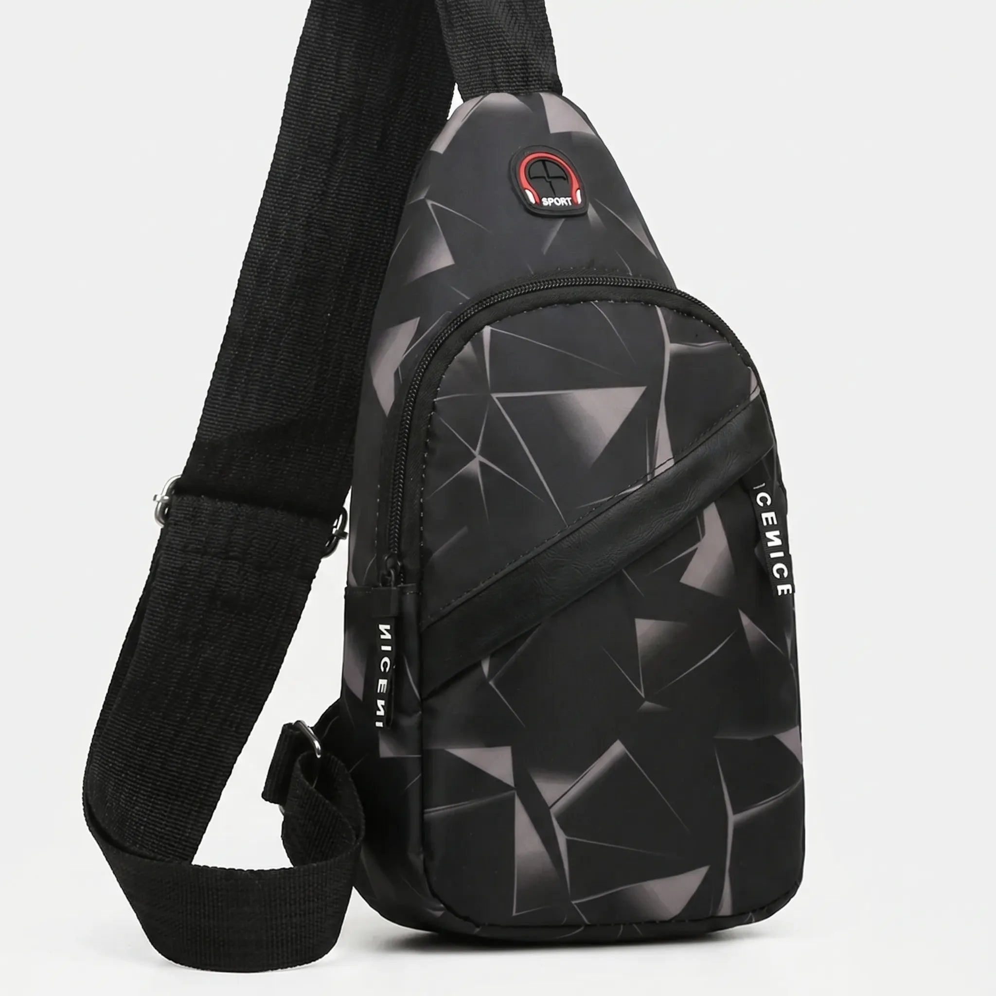 Nordspur | Slantrix Geometric Print Crossbody Chest Bag