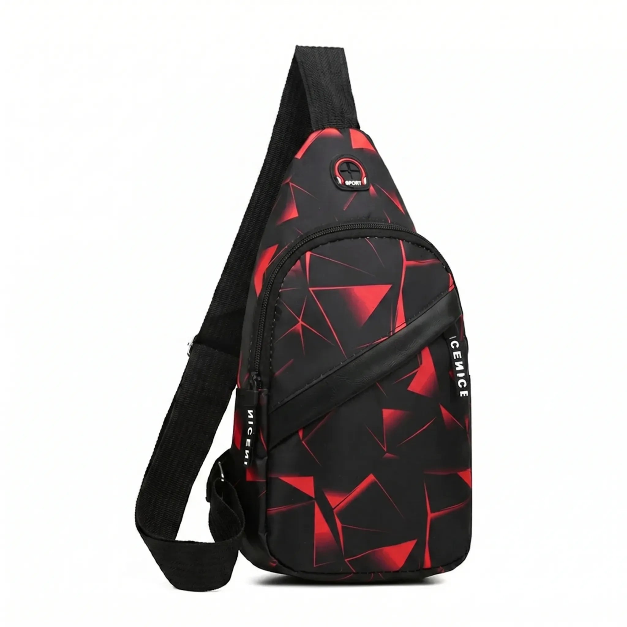 Nordspur | Slantrix Geometric Print Crossbody Chest Bag
