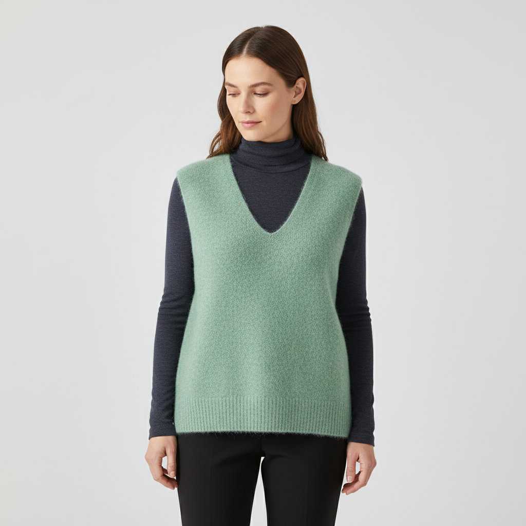 Nordspur | Sleeveless V Neck Knit Vest