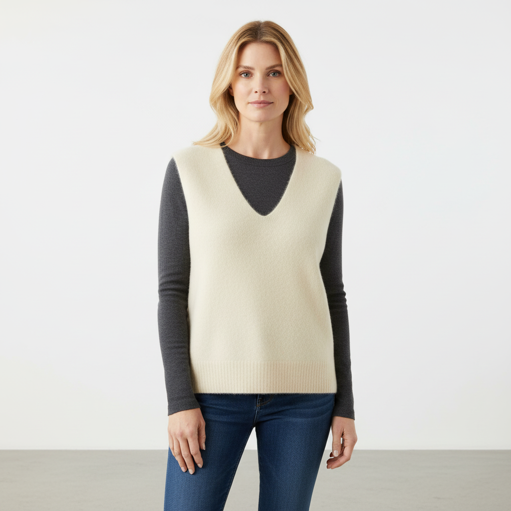 Nordspur | Sleeveless V Neck Knit Vest