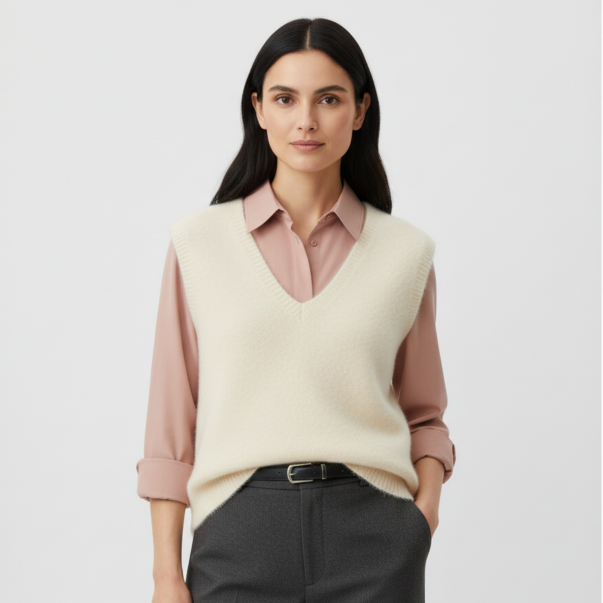 Nordspur | Sleeveless V Neck Knit Vest