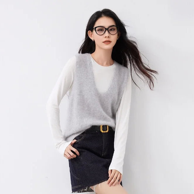 Nordspur | Sleeveless V Neck Knit Vest