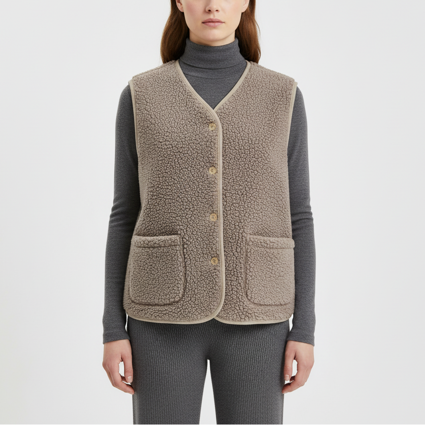 Nordspur | Sleeveless Teddy Fleece Vest