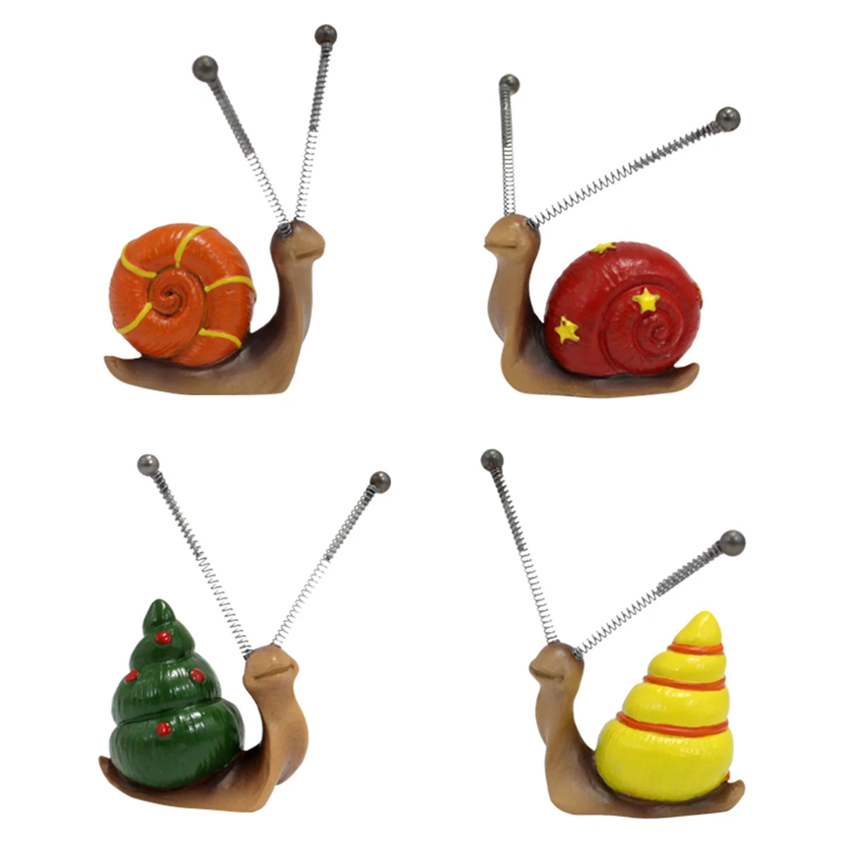 Nordspur | Snailique Miniature Hand-Painted Snail Figurine Set