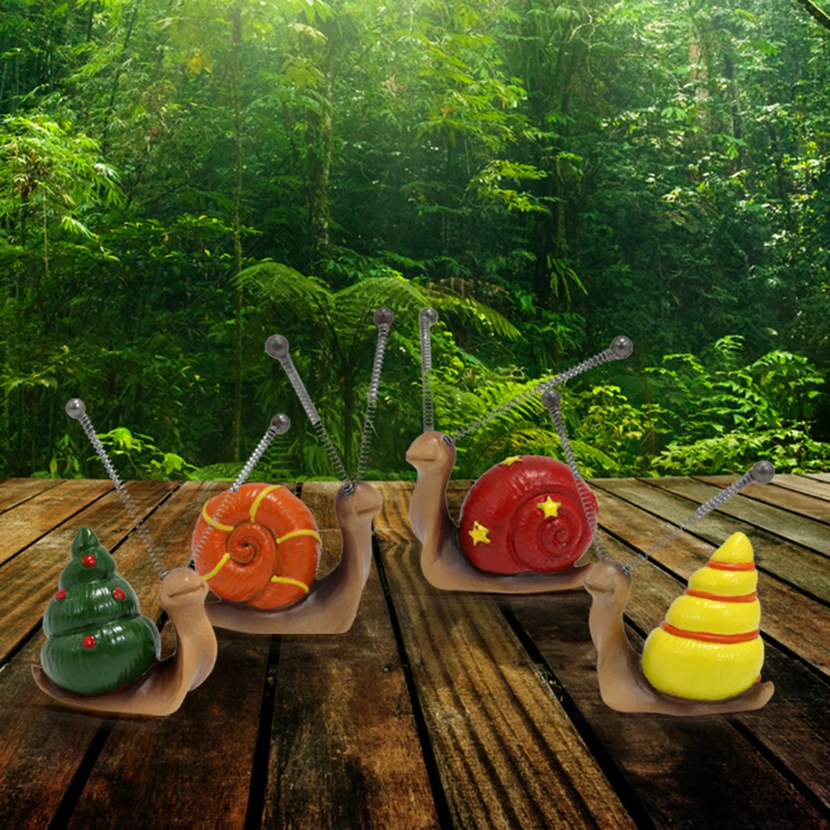 Nordspur | Snailique Miniature Hand-Painted Snail Figurine Set