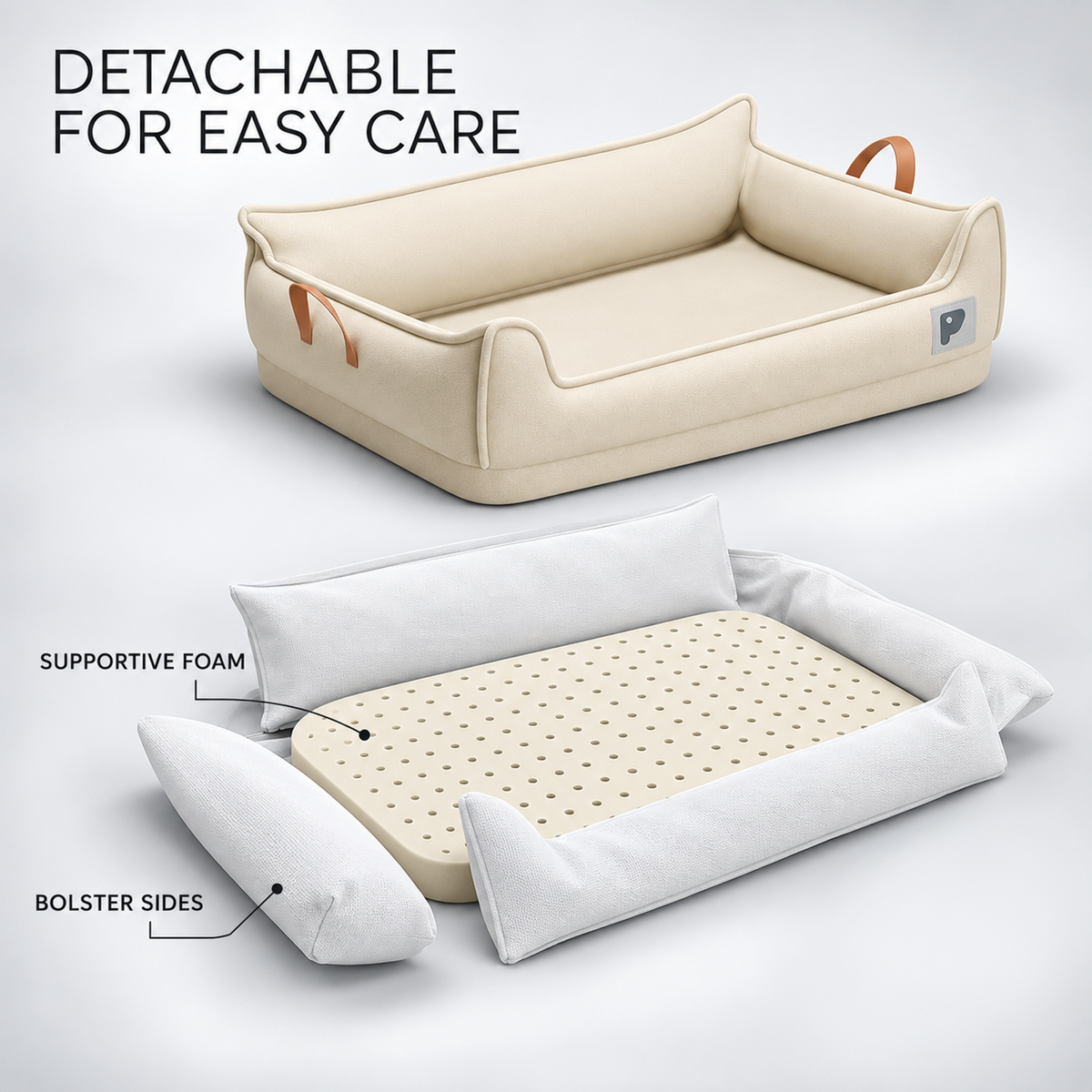 Nordspur | Snooflow Rectangular Sofa-Style Orthopedic Dog Bed