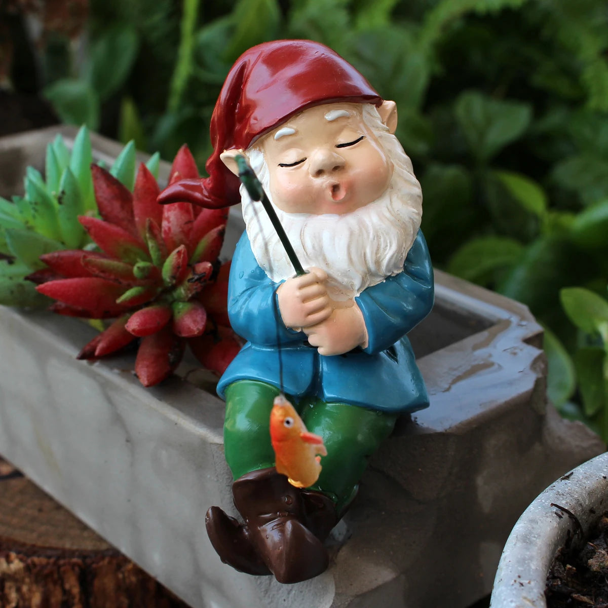Nordspur | Snoozerod Sleeping Fishing Gnome Garden Ornament